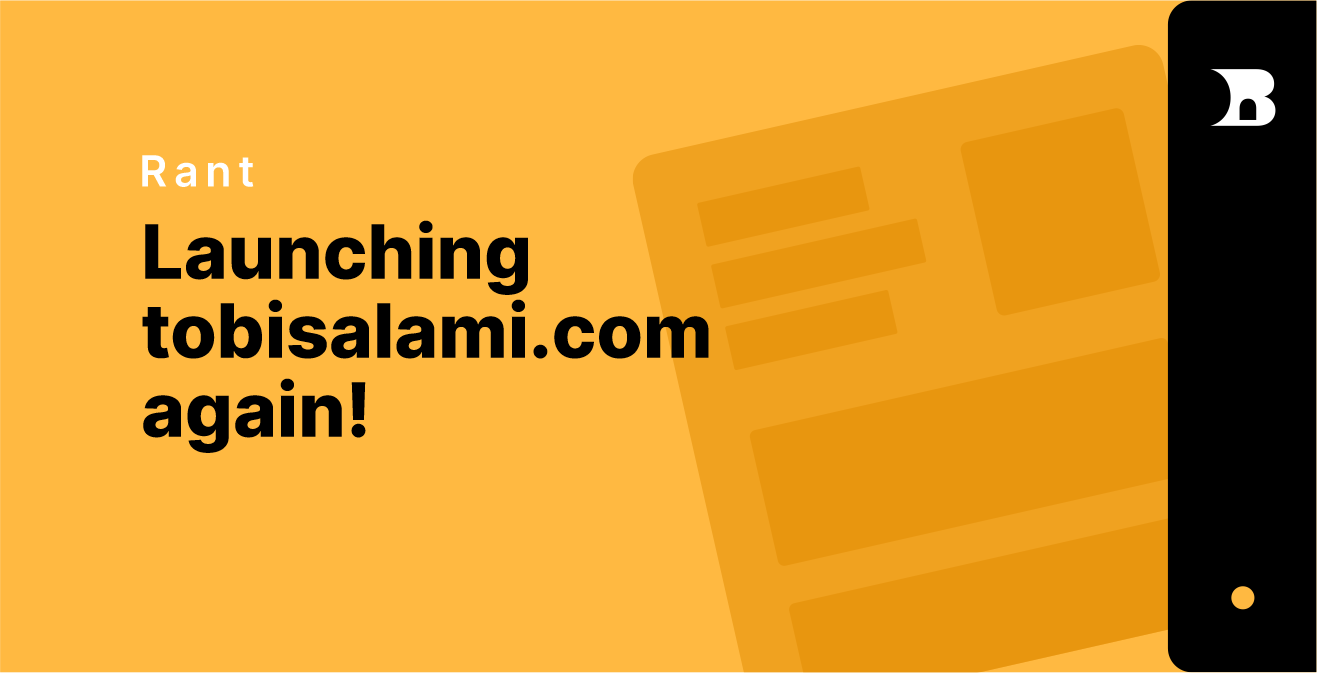 Relaunching this website, because why not?
